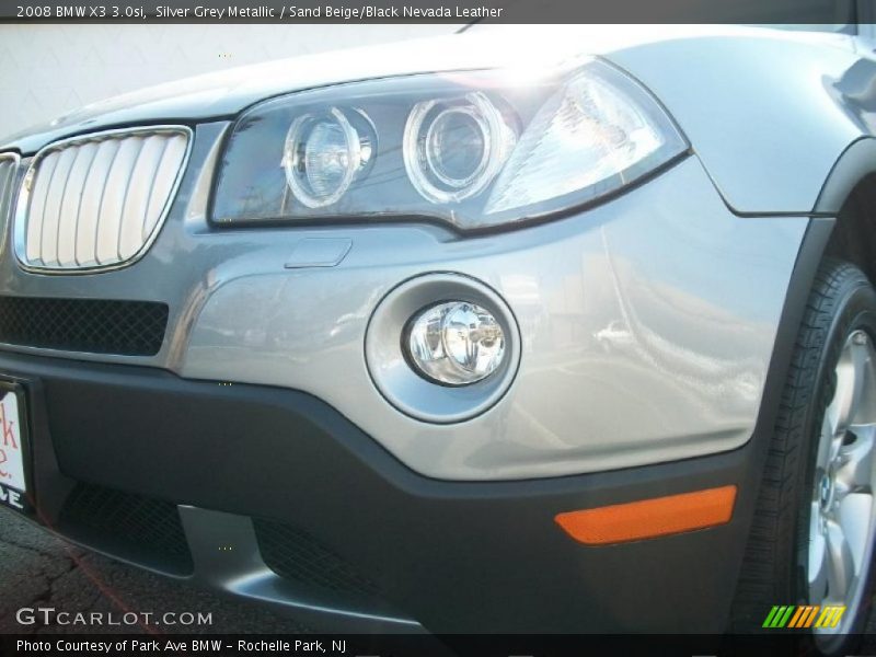 Silver Grey Metallic / Sand Beige/Black Nevada Leather 2008 BMW X3 3.0si