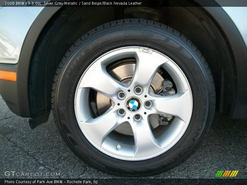 Silver Grey Metallic / Sand Beige/Black Nevada Leather 2008 BMW X3 3.0si
