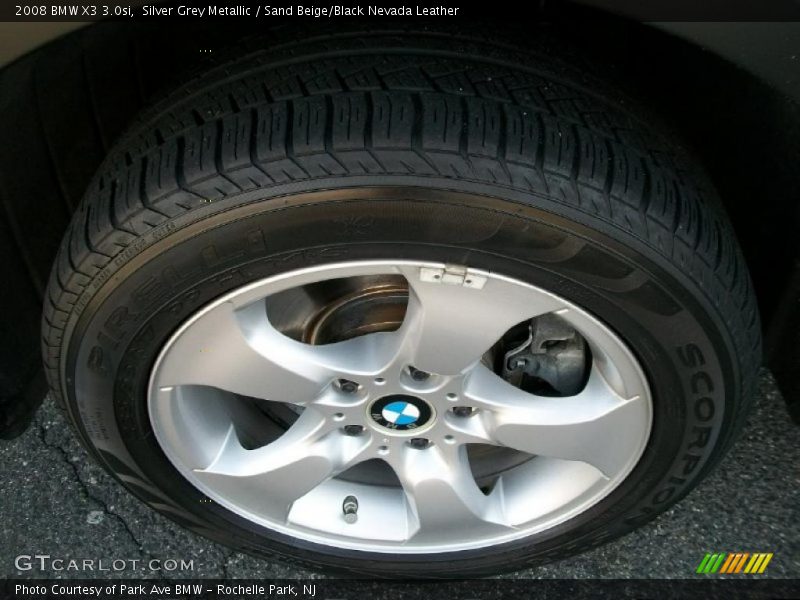 Silver Grey Metallic / Sand Beige/Black Nevada Leather 2008 BMW X3 3.0si