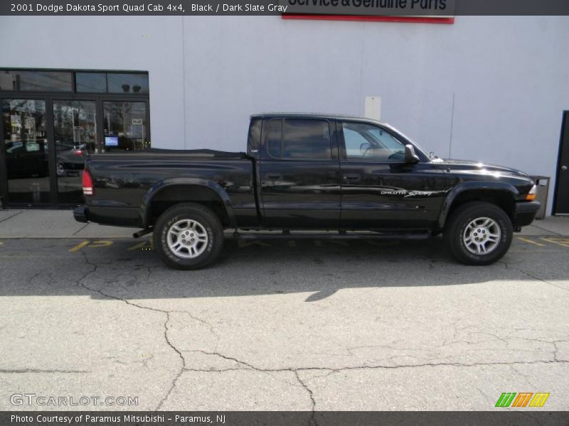 Black / Dark Slate Gray 2001 Dodge Dakota Sport Quad Cab 4x4