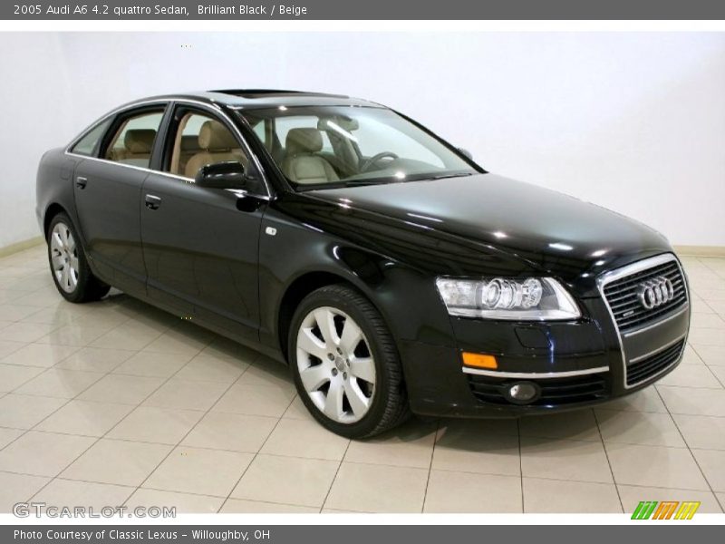 Brilliant Black / Beige 2005 Audi A6 4.2 quattro Sedan