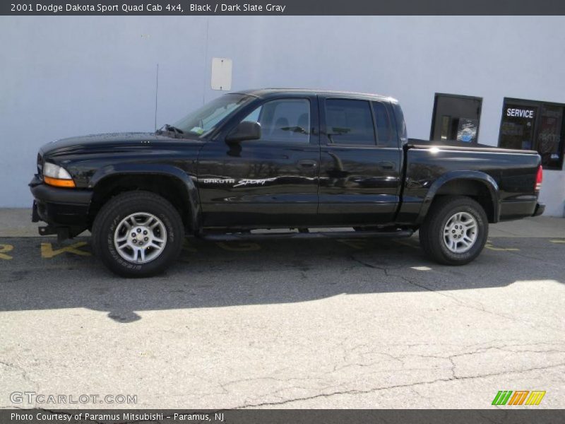 Black / Dark Slate Gray 2001 Dodge Dakota Sport Quad Cab 4x4
