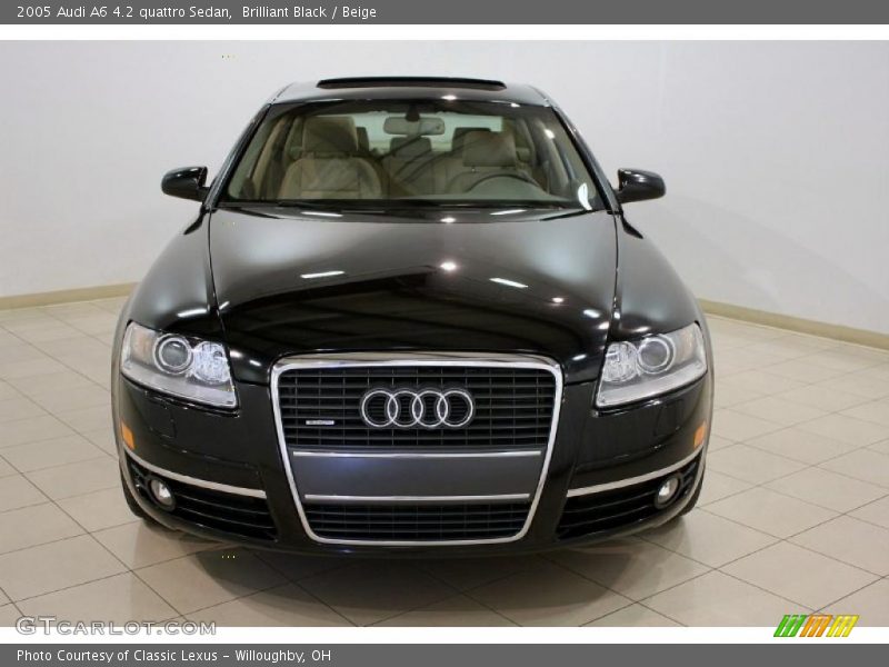 Brilliant Black / Beige 2005 Audi A6 4.2 quattro Sedan