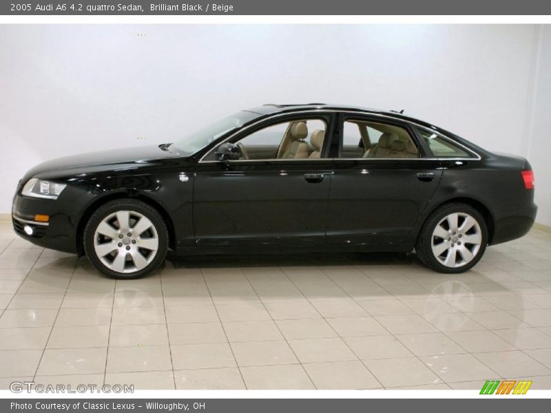 Brilliant Black / Beige 2005 Audi A6 4.2 quattro Sedan