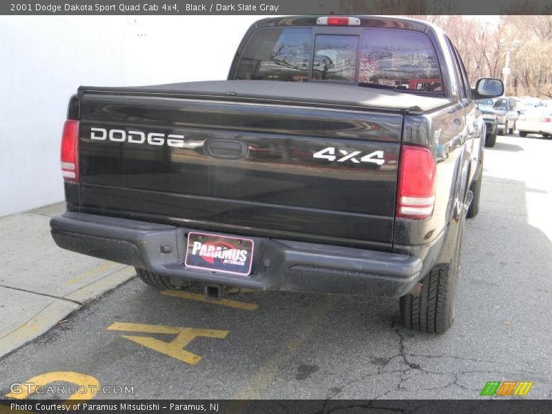 Black / Dark Slate Gray 2001 Dodge Dakota Sport Quad Cab 4x4