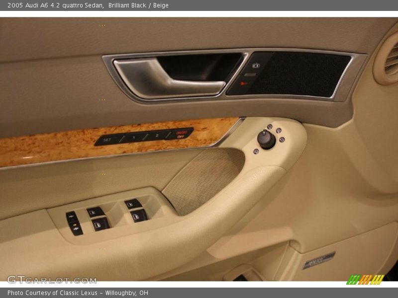 Brilliant Black / Beige 2005 Audi A6 4.2 quattro Sedan