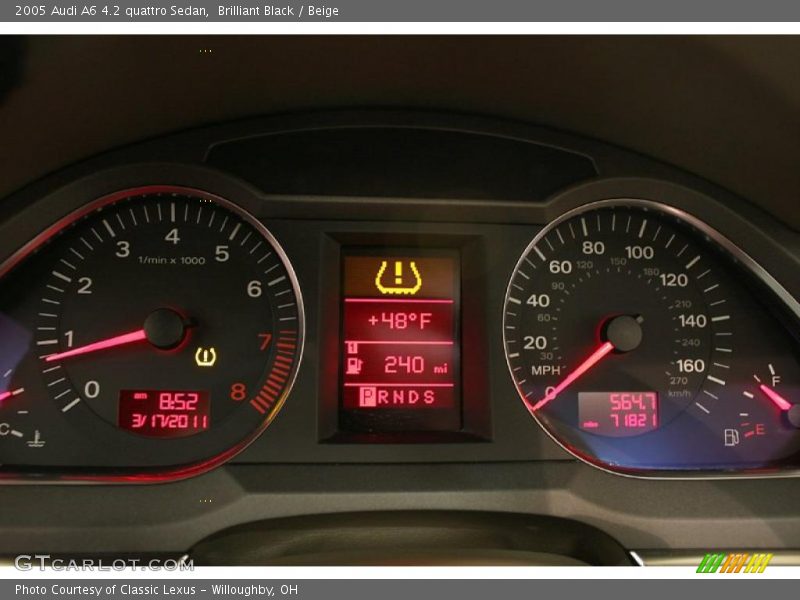  2005 A6 4.2 quattro Sedan 4.2 quattro Sedan Gauges