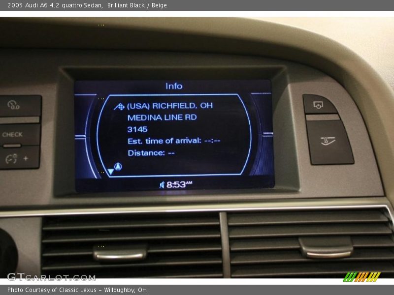 Brilliant Black / Beige 2005 Audi A6 4.2 quattro Sedan