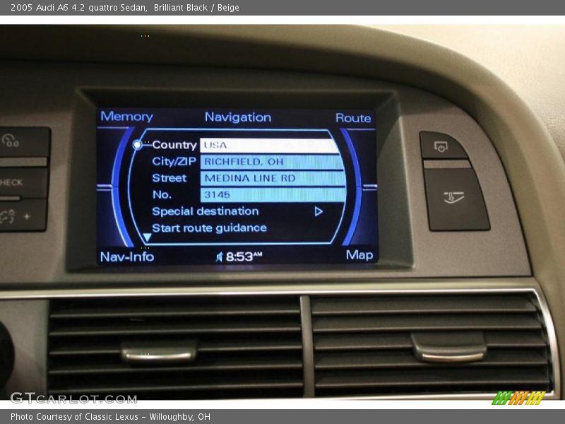 Brilliant Black / Beige 2005 Audi A6 4.2 quattro Sedan