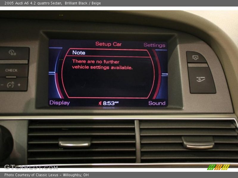 Brilliant Black / Beige 2005 Audi A6 4.2 quattro Sedan