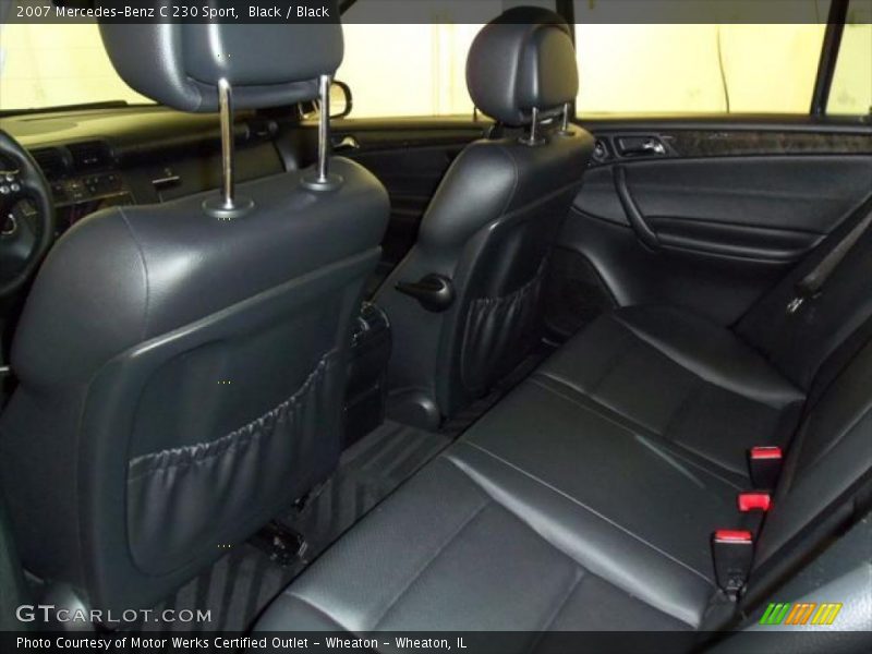 Black / Black 2007 Mercedes-Benz C 230 Sport