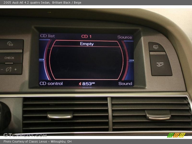 Brilliant Black / Beige 2005 Audi A6 4.2 quattro Sedan
