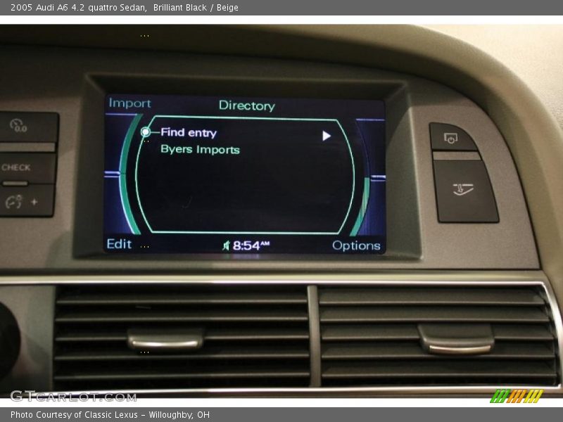 Brilliant Black / Beige 2005 Audi A6 4.2 quattro Sedan