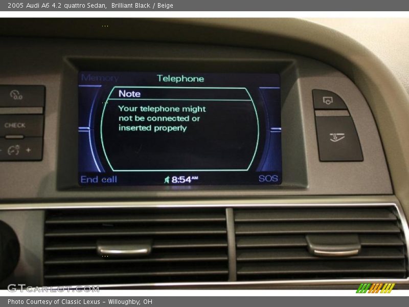 Brilliant Black / Beige 2005 Audi A6 4.2 quattro Sedan