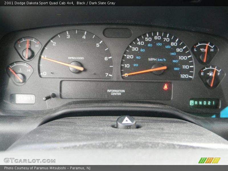  2001 Dakota Sport Quad Cab 4x4 Sport Quad Cab 4x4 Gauges