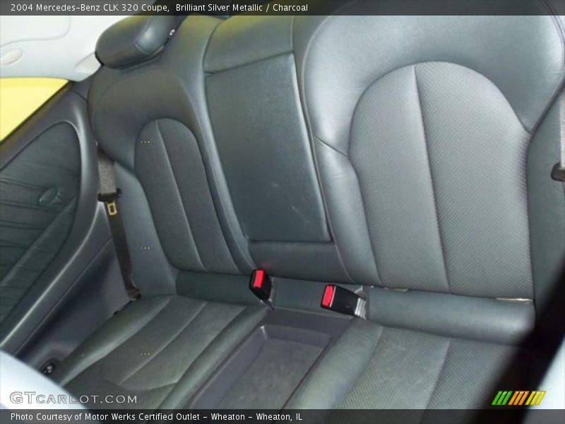 Brilliant Silver Metallic / Charcoal 2004 Mercedes-Benz CLK 320 Coupe