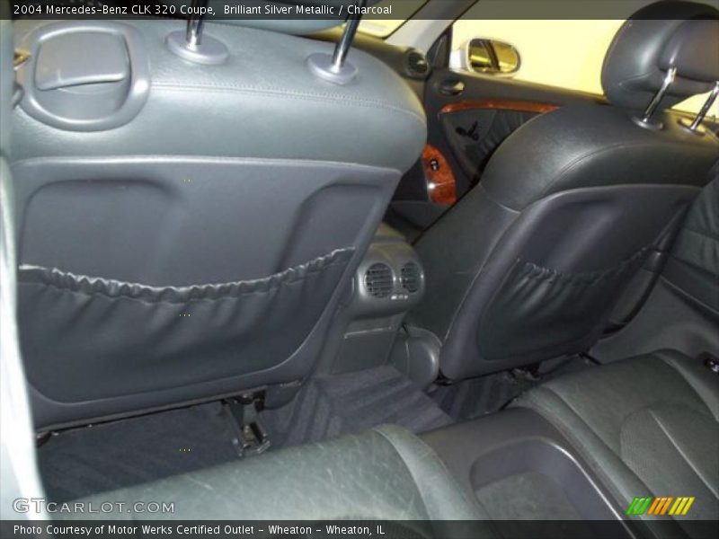 Brilliant Silver Metallic / Charcoal 2004 Mercedes-Benz CLK 320 Coupe