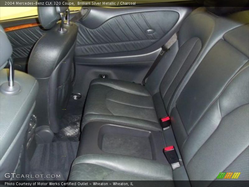 Brilliant Silver Metallic / Charcoal 2004 Mercedes-Benz CLK 320 Coupe