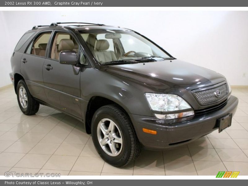 Graphite Gray Pearl / Ivory 2002 Lexus RX 300 AWD