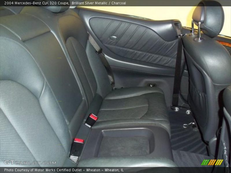 Brilliant Silver Metallic / Charcoal 2004 Mercedes-Benz CLK 320 Coupe