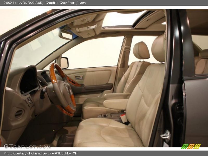 Graphite Gray Pearl / Ivory 2002 Lexus RX 300 AWD