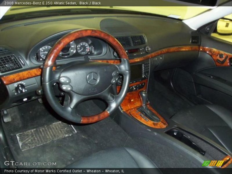Black / Black 2008 Mercedes-Benz E 350 4Matic Sedan