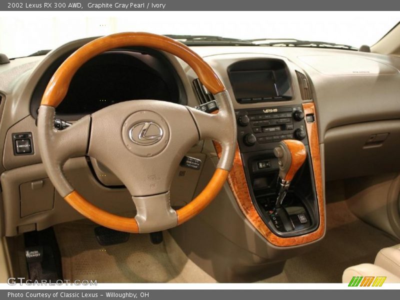 Graphite Gray Pearl / Ivory 2002 Lexus RX 300 AWD