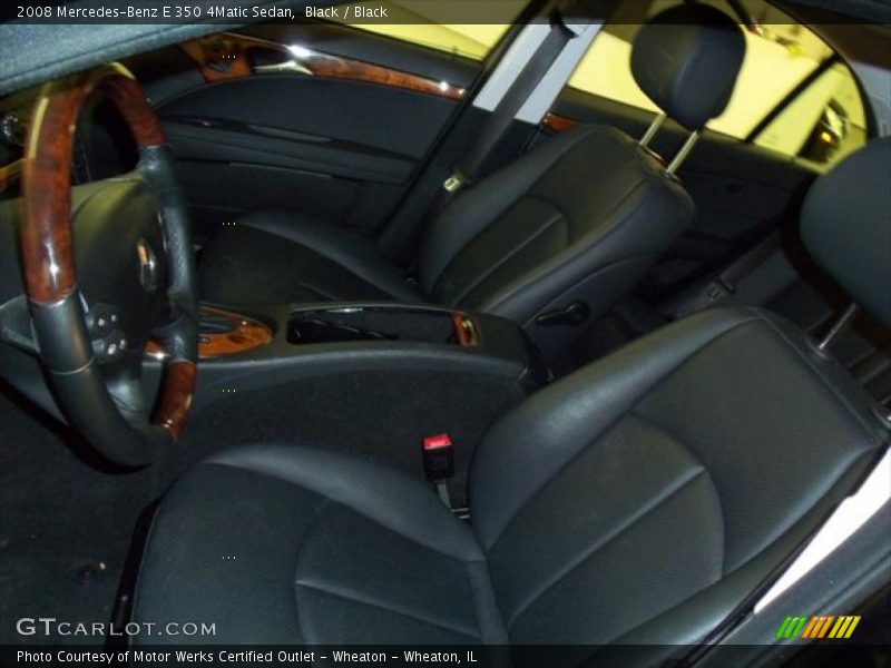 Black / Black 2008 Mercedes-Benz E 350 4Matic Sedan
