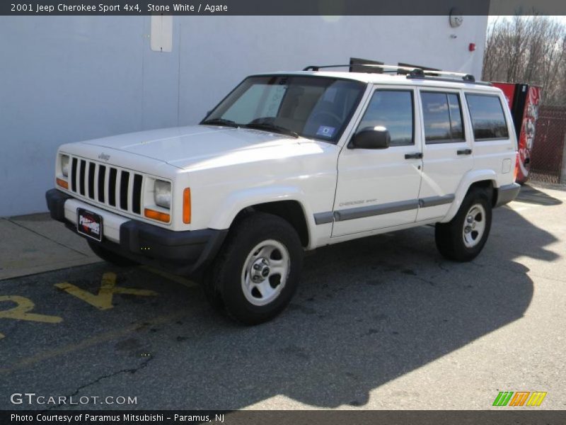 Stone White / Agate 2001 Jeep Cherokee Sport 4x4