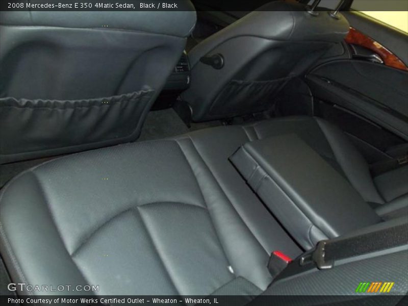 Black / Black 2008 Mercedes-Benz E 350 4Matic Sedan