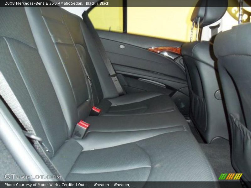 Black / Black 2008 Mercedes-Benz E 350 4Matic Sedan