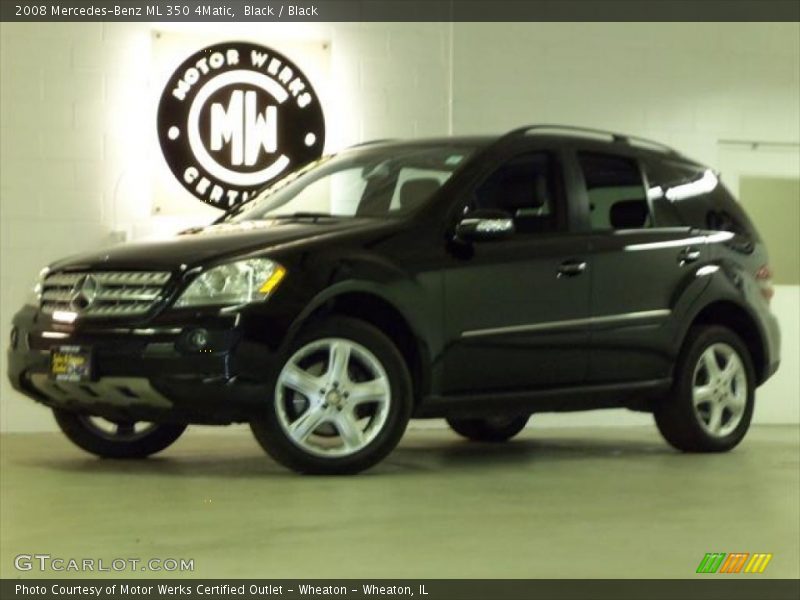 Black / Black 2008 Mercedes-Benz ML 350 4Matic