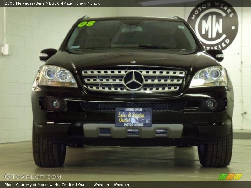 Black / Black 2008 Mercedes-Benz ML 350 4Matic