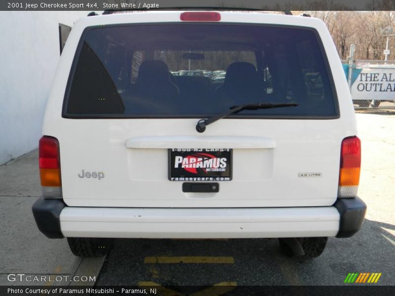 Stone White / Agate 2001 Jeep Cherokee Sport 4x4