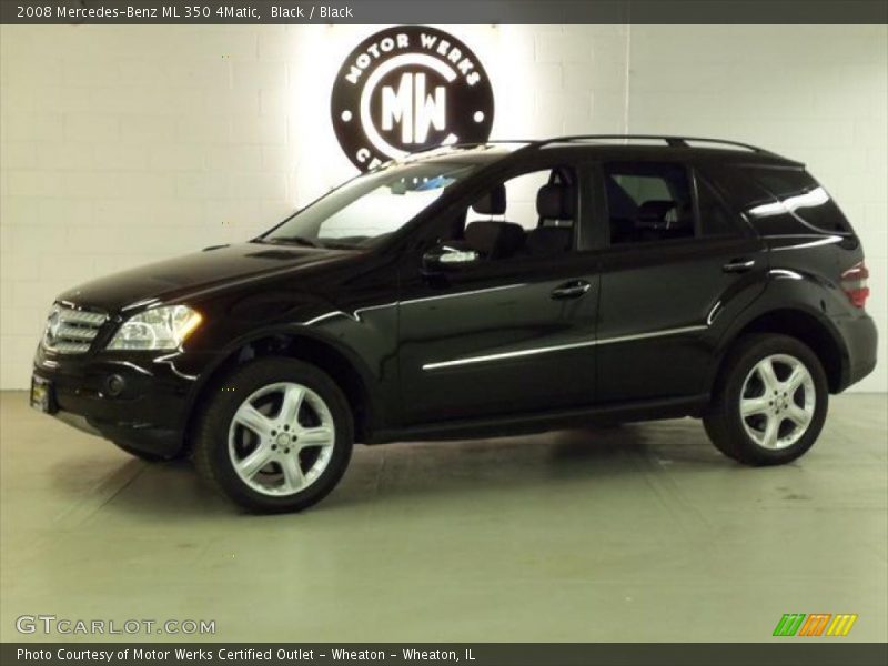 Black / Black 2008 Mercedes-Benz ML 350 4Matic