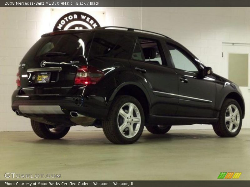 Black / Black 2008 Mercedes-Benz ML 350 4Matic