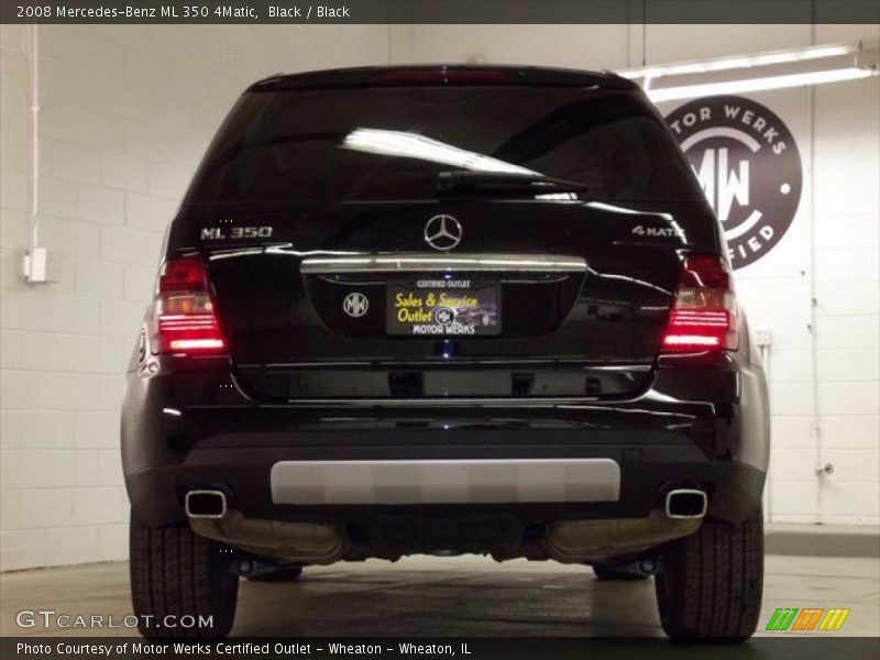 Black / Black 2008 Mercedes-Benz ML 350 4Matic