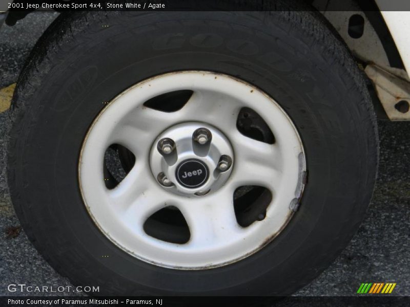 Stone White / Agate 2001 Jeep Cherokee Sport 4x4