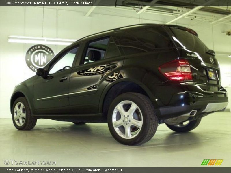 Black / Black 2008 Mercedes-Benz ML 350 4Matic