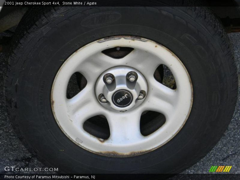 Stone White / Agate 2001 Jeep Cherokee Sport 4x4