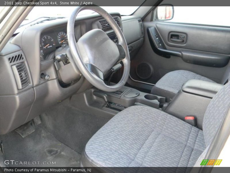 Stone White / Agate 2001 Jeep Cherokee Sport 4x4