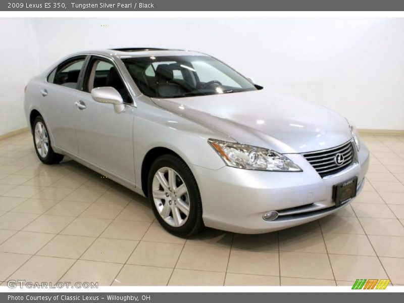 Tungsten Silver Pearl / Black 2009 Lexus ES 350