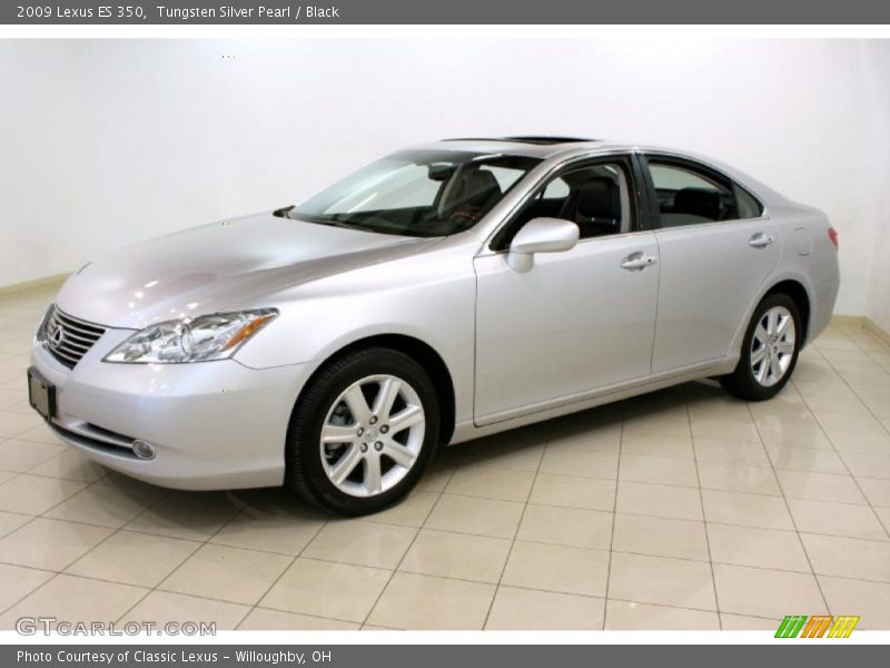 Tungsten Silver Pearl / Black 2009 Lexus ES 350