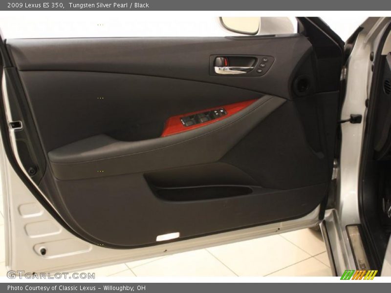 Tungsten Silver Pearl / Black 2009 Lexus ES 350