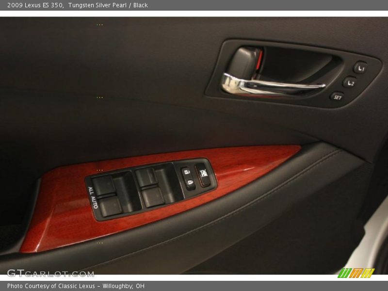 Tungsten Silver Pearl / Black 2009 Lexus ES 350