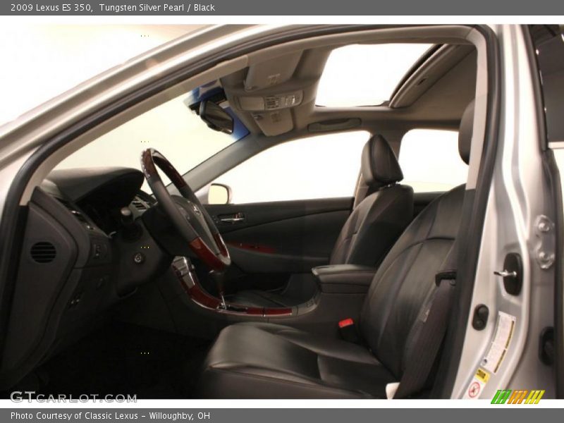 Tungsten Silver Pearl / Black 2009 Lexus ES 350
