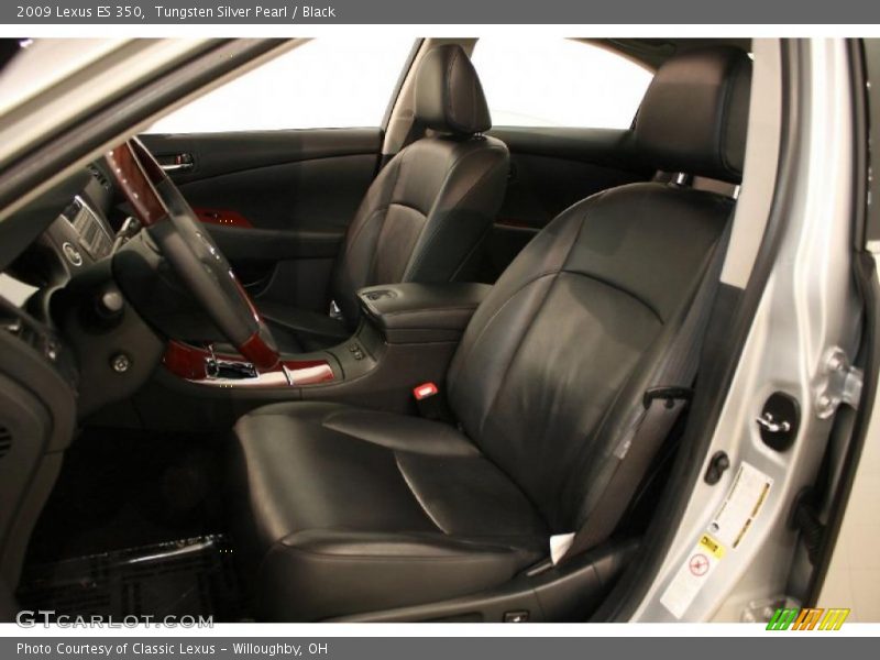 Tungsten Silver Pearl / Black 2009 Lexus ES 350