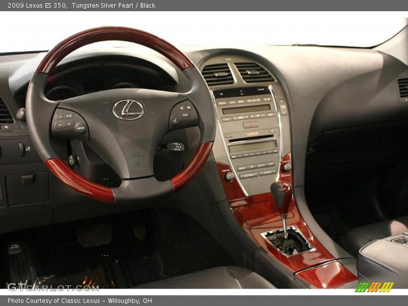 Tungsten Silver Pearl / Black 2009 Lexus ES 350