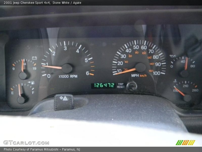 Stone White / Agate 2001 Jeep Cherokee Sport 4x4
