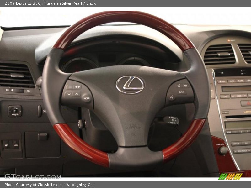Tungsten Silver Pearl / Black 2009 Lexus ES 350